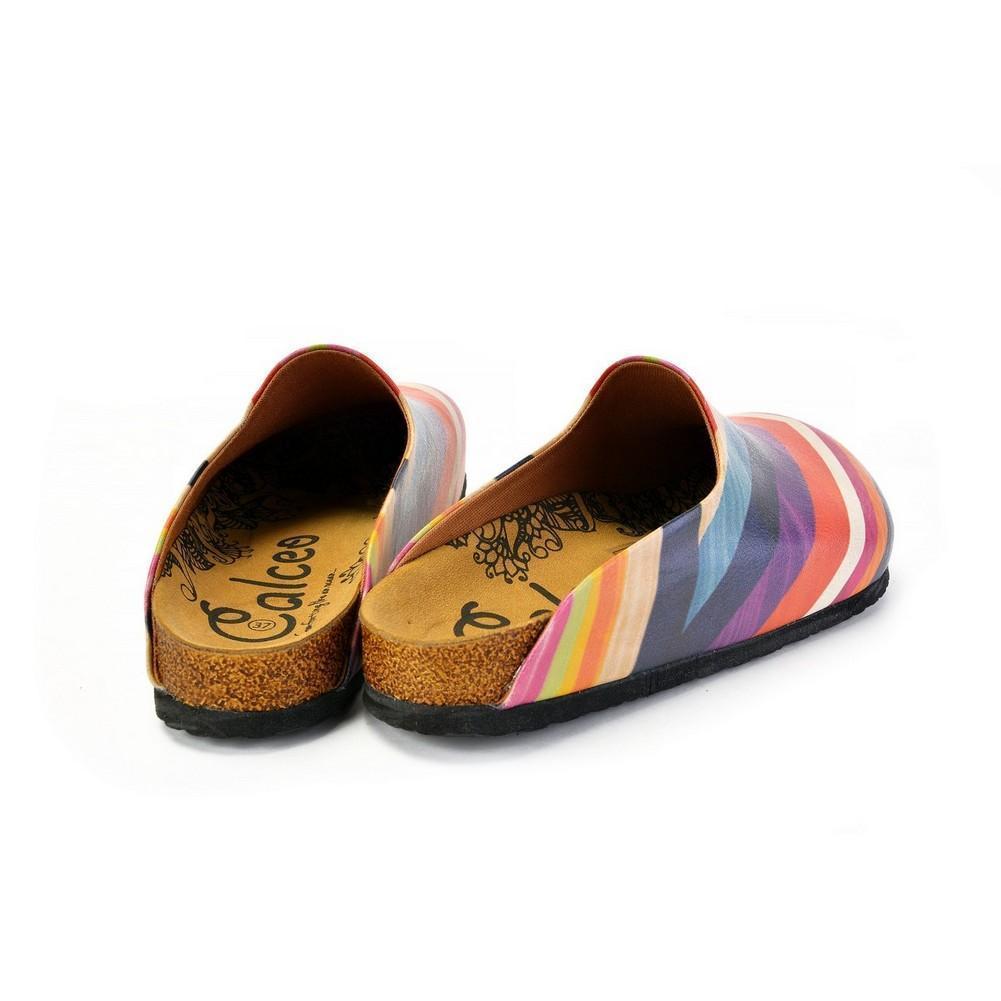 Orange & Pink Chevron Mule CAL1401 (774932562016)