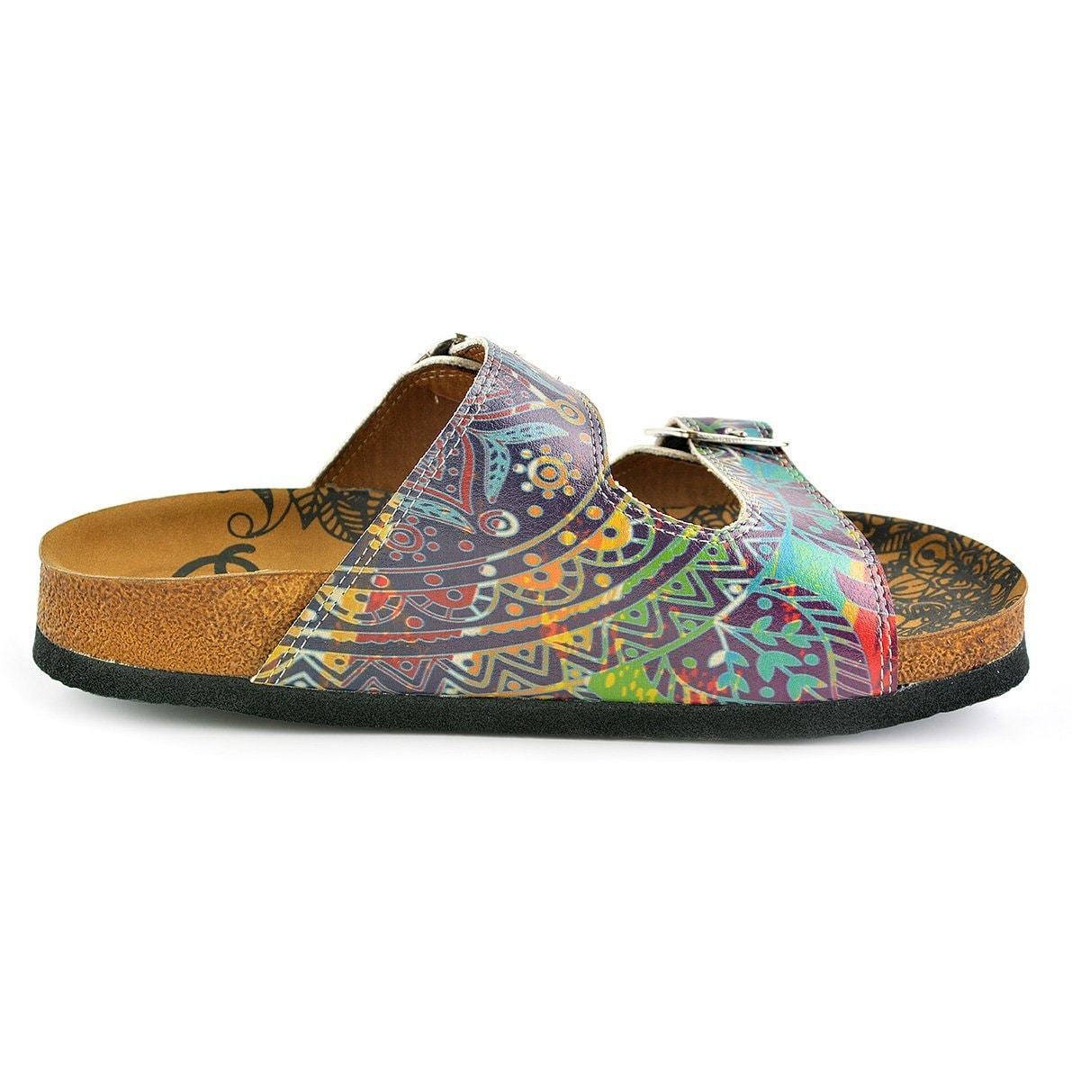 Purple Abstract Sandal CAL210 (737682391136)