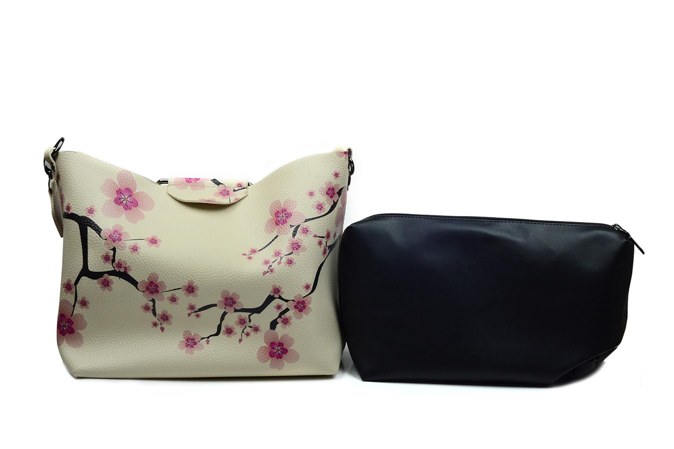 Handtaschen mit rosa Kirschblütenmuster CAN602