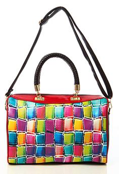 Handtas met gekleurde stenen EG035