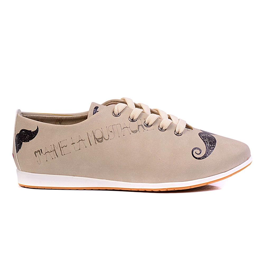 Les Moustache Ballerinas Shoes SLV183 (506275561504)