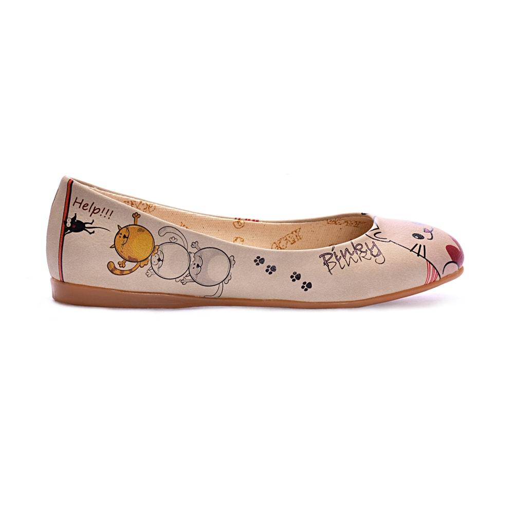 Cute Cats Ballerinas Shoes 1075 (506263109664)