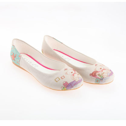Teddy Bear Ballerinas Shoes 1102 (1405793796192)