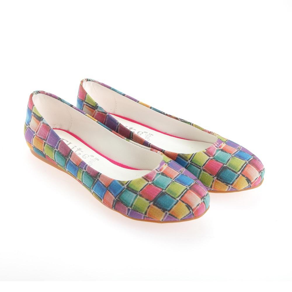Colored Stones Ballerinas Shoes 1139 (1405794648160)