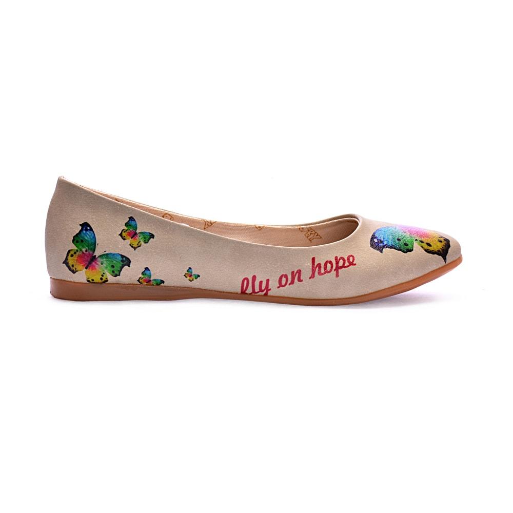 Colorful Butterfly Ballerinas Shoes 2012 (1405795041376)