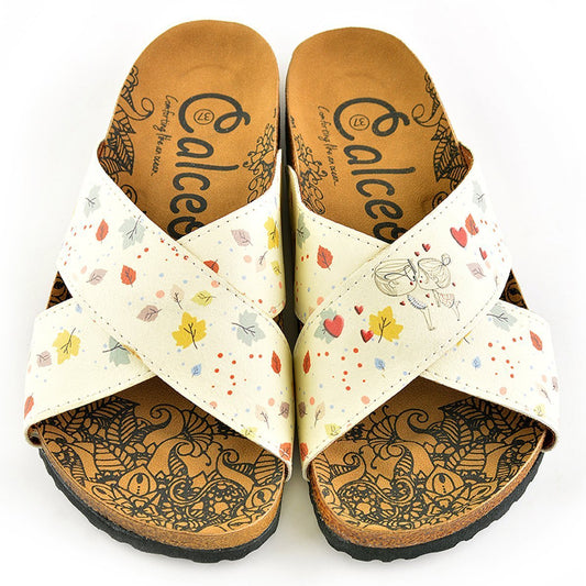 Yellow Leaf Cross-Strap Sandal CAL1107 (737683275872)