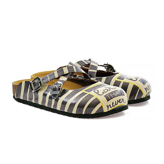 Black Better Late Than Never Clogs CAL111 (737683177568)