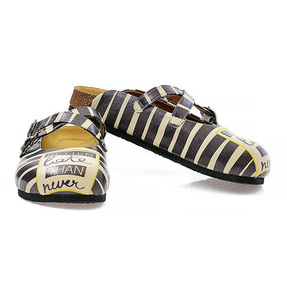 Black Better Late Than Never Clogs CAL111 (737683177568)