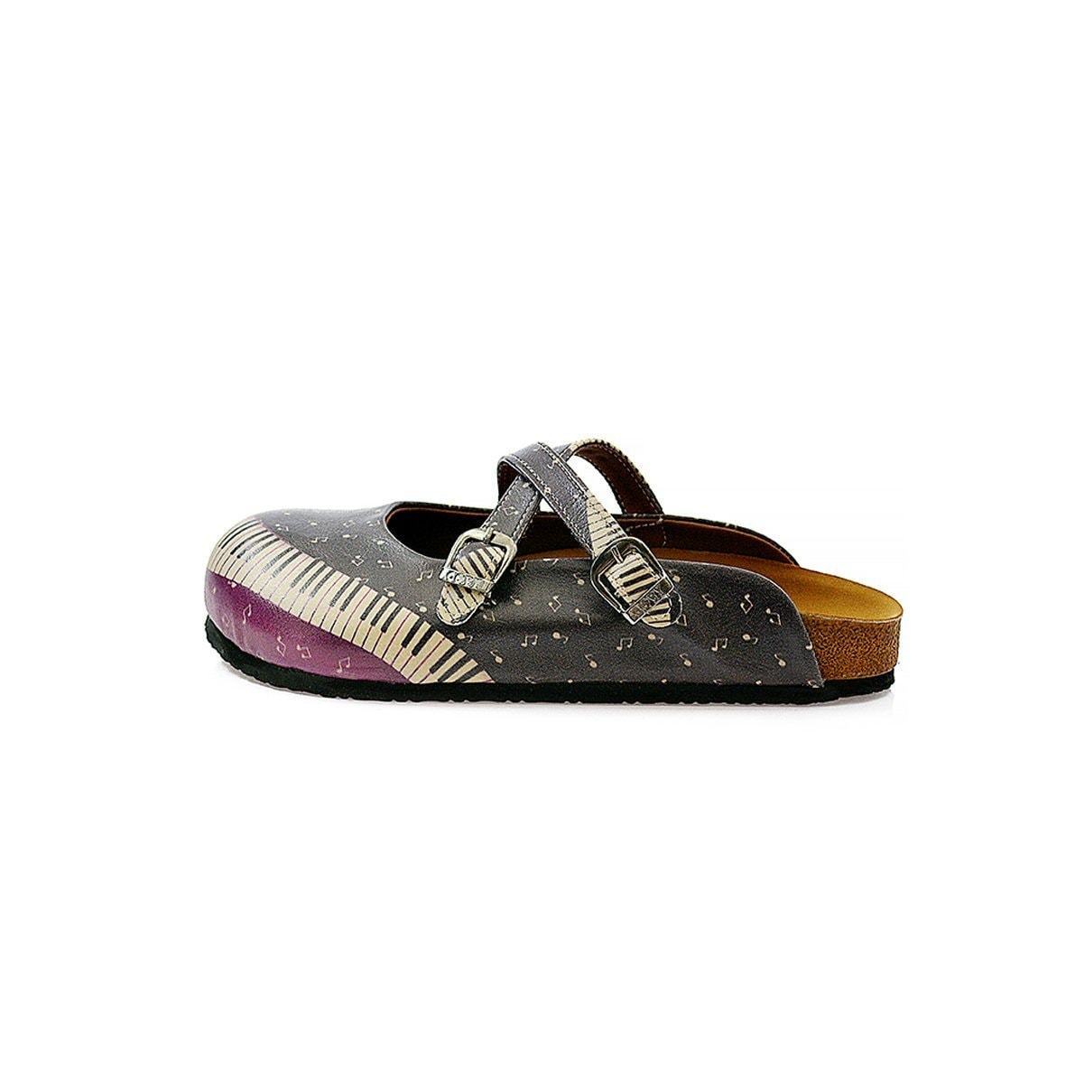 Purple & Black Music Clogs CAL113 (737683112032)