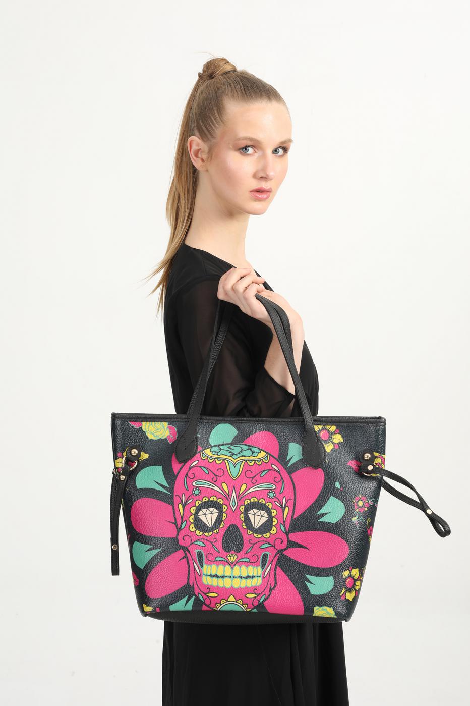 Diamant-Totenkopf-Handtaschen CAN401
