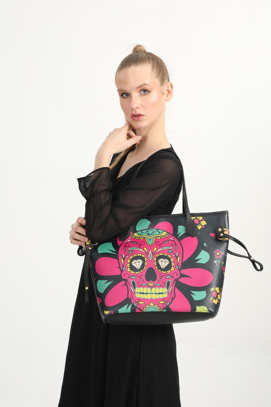 Diamant-Totenkopf-Handtaschen CAN401