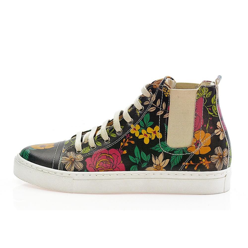 Flowers Short Boots CON101 (1421153894496)