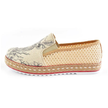 Lady and Birds Sneaker Shoes DEL120 (506265436192)