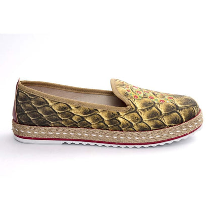Gold Snake Sneaker Shoes HVD1461 (506268090400)