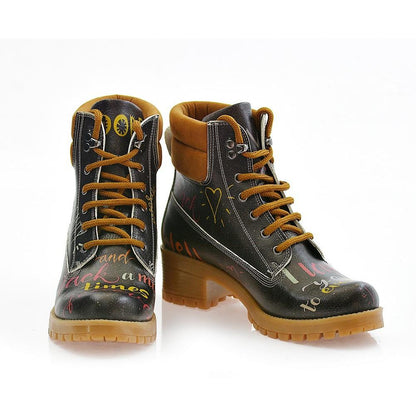 I Love You Short Boots KAT105 (1421182992480)