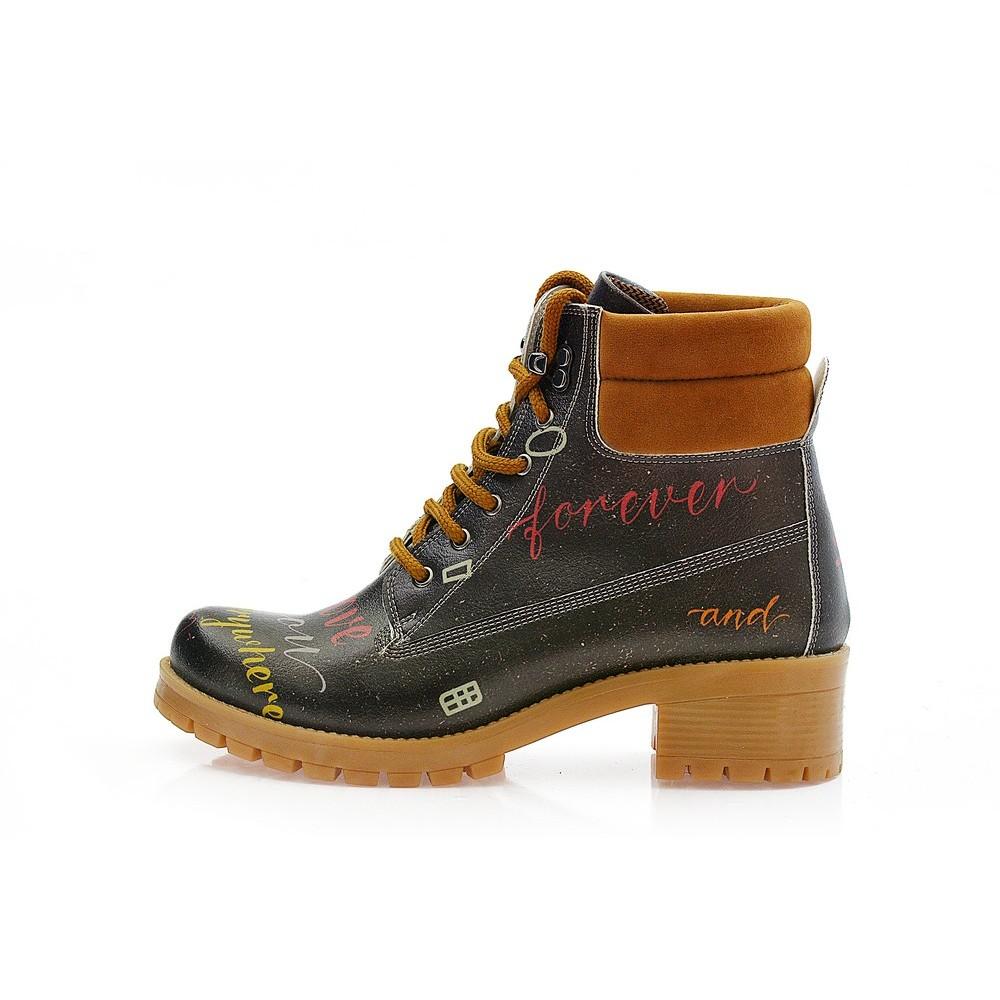 I Love You Short Boots KAT105 (1421182992480)