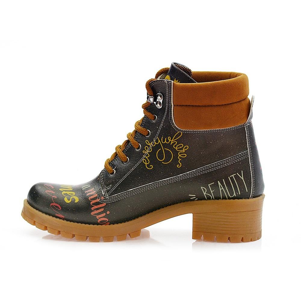 I Love You Short Boots KAT105 (1421182992480)
