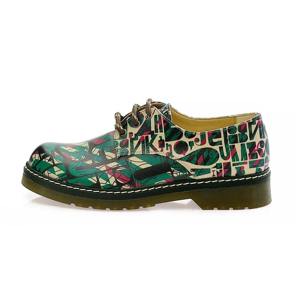 Colored Pattern Oxford Shoes MAX101 (1421195018336)