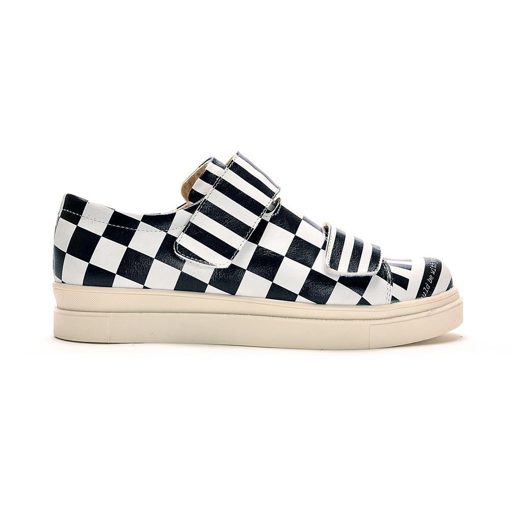 Black and White Sneaker Shoes NAC111 (770202697824)