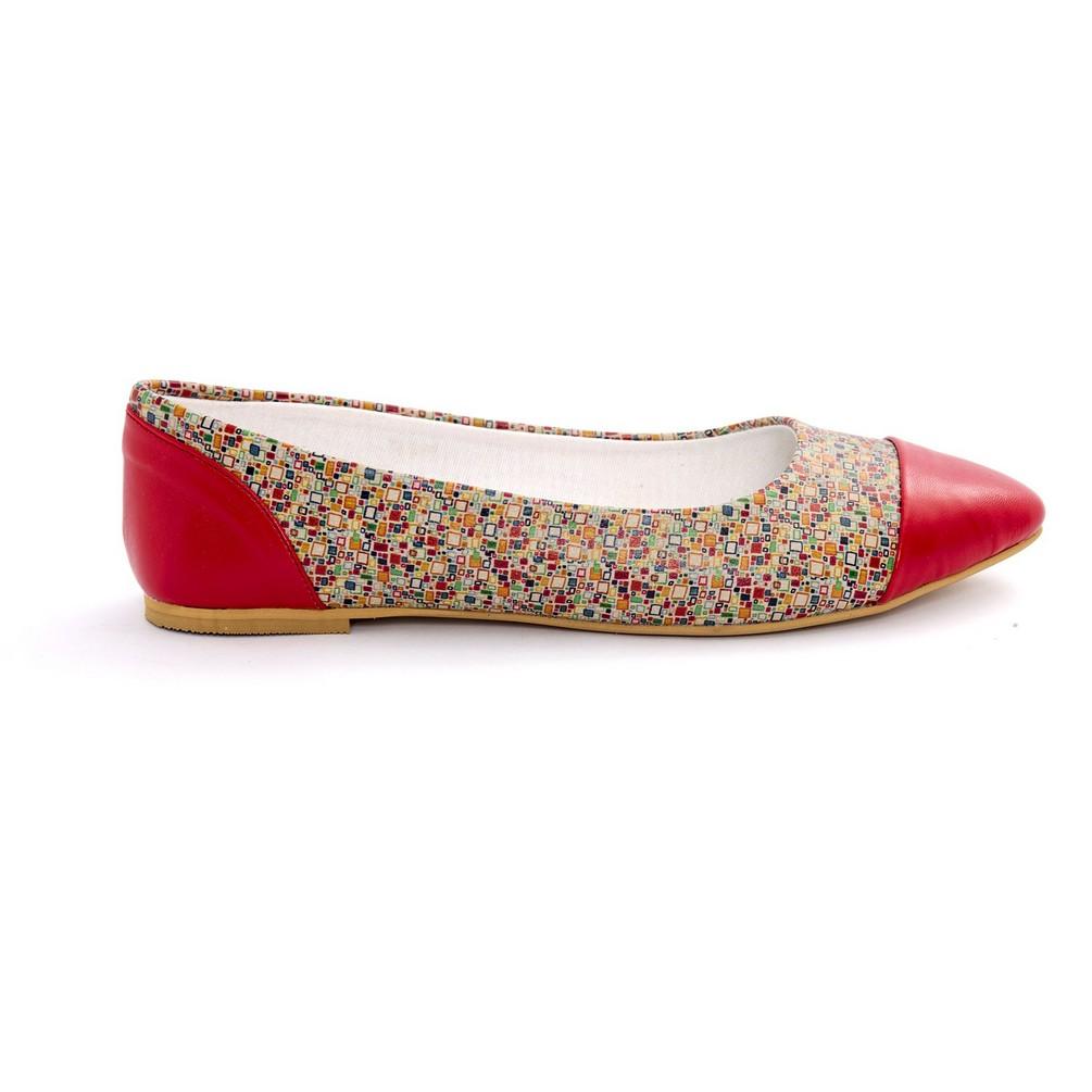 Pattern Ballerinas Shoes NMS103 (770213052512)