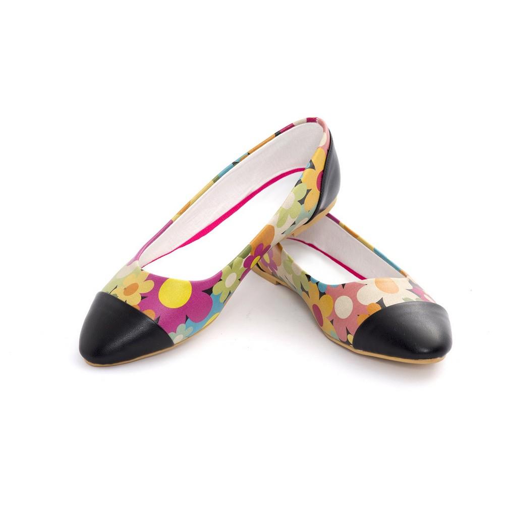 Flowers Ballerinas Shoes NMS106 (770213150816)