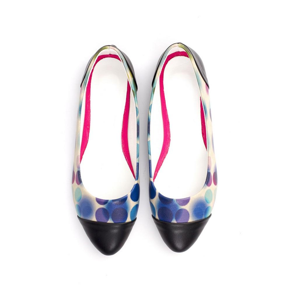 Colored Dots Ballerinas Shoes NMS108 (770213216352)