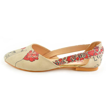 Couple in Love Ballerinas Shoes OMR7002 (506269958176)