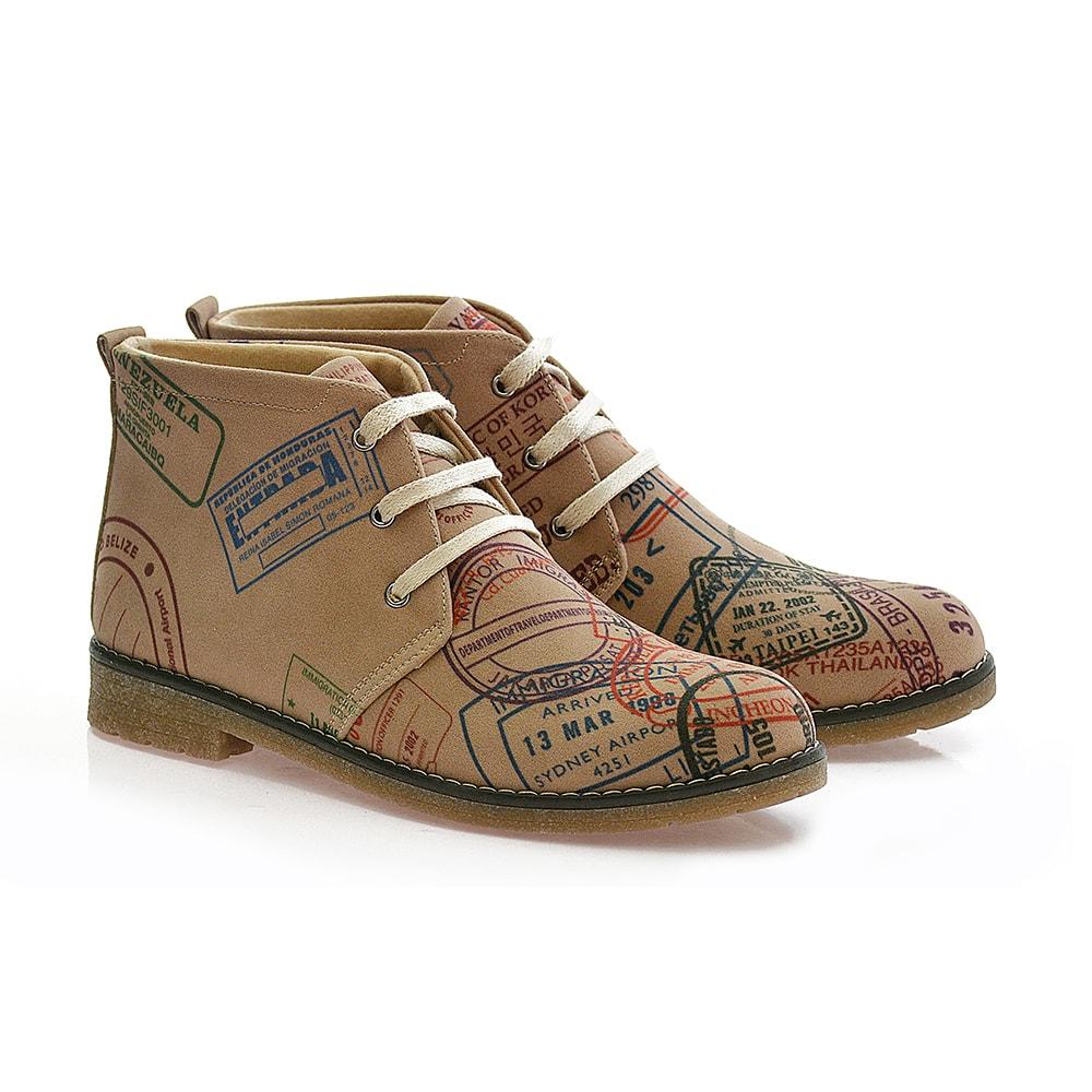 Postage stamps Ankle Boots PH112 (1405807853664)