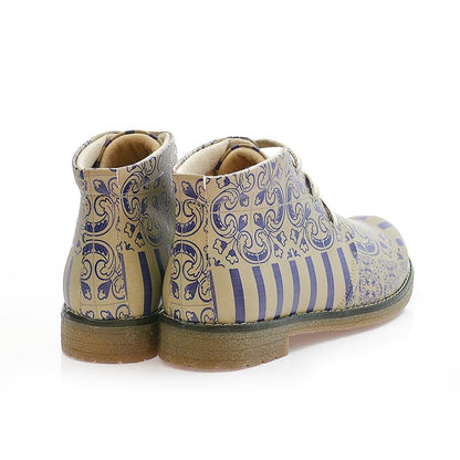 Pattern Ankle Boots PH213 (1421216383072)