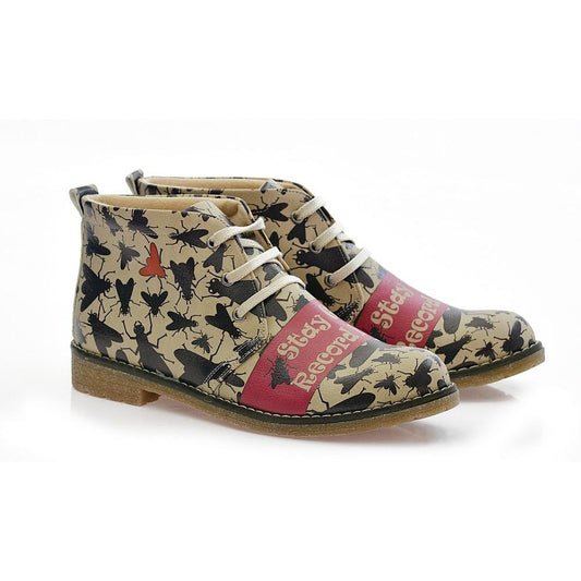 Stay Good and Record Insert Ankle Boots PH214 (1421216612448)