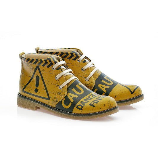 Caution Ankle Boots PH216 (1421216972896)