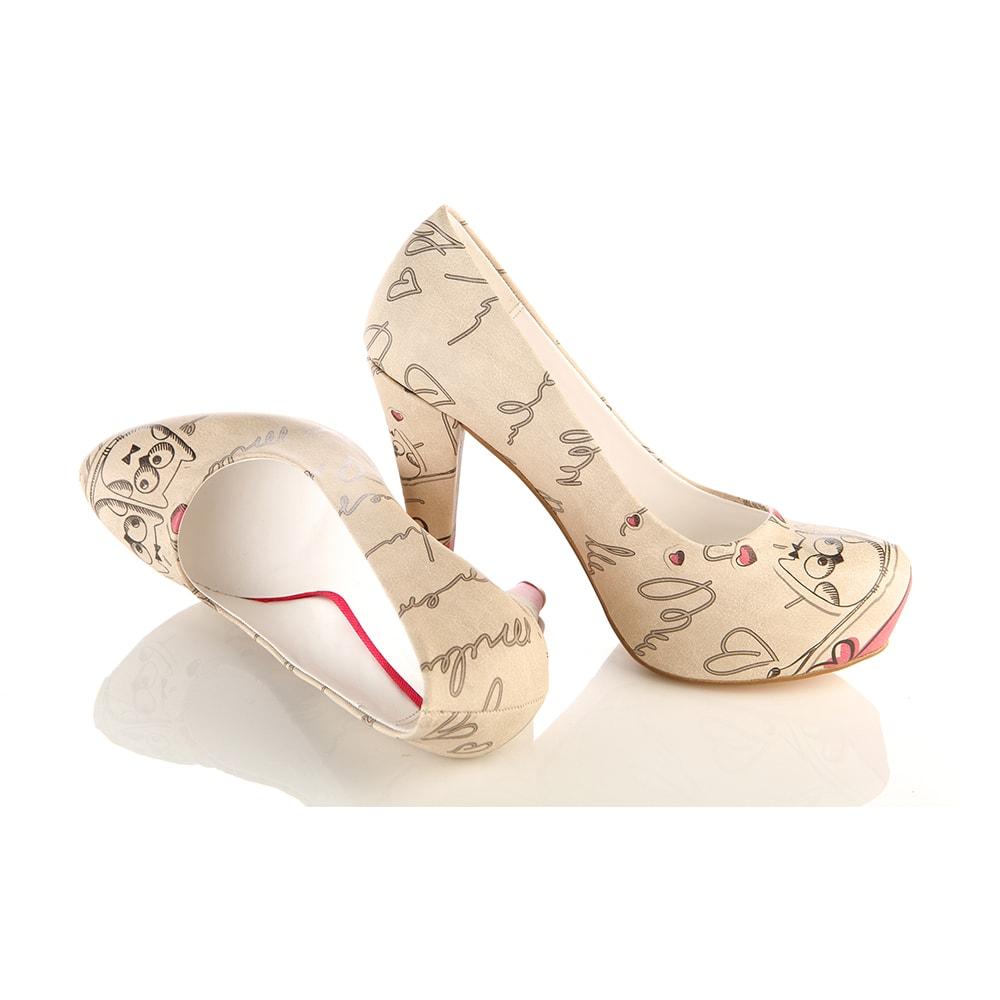 Cute Owl Heel Shoes PLT2052 (1405808738400)