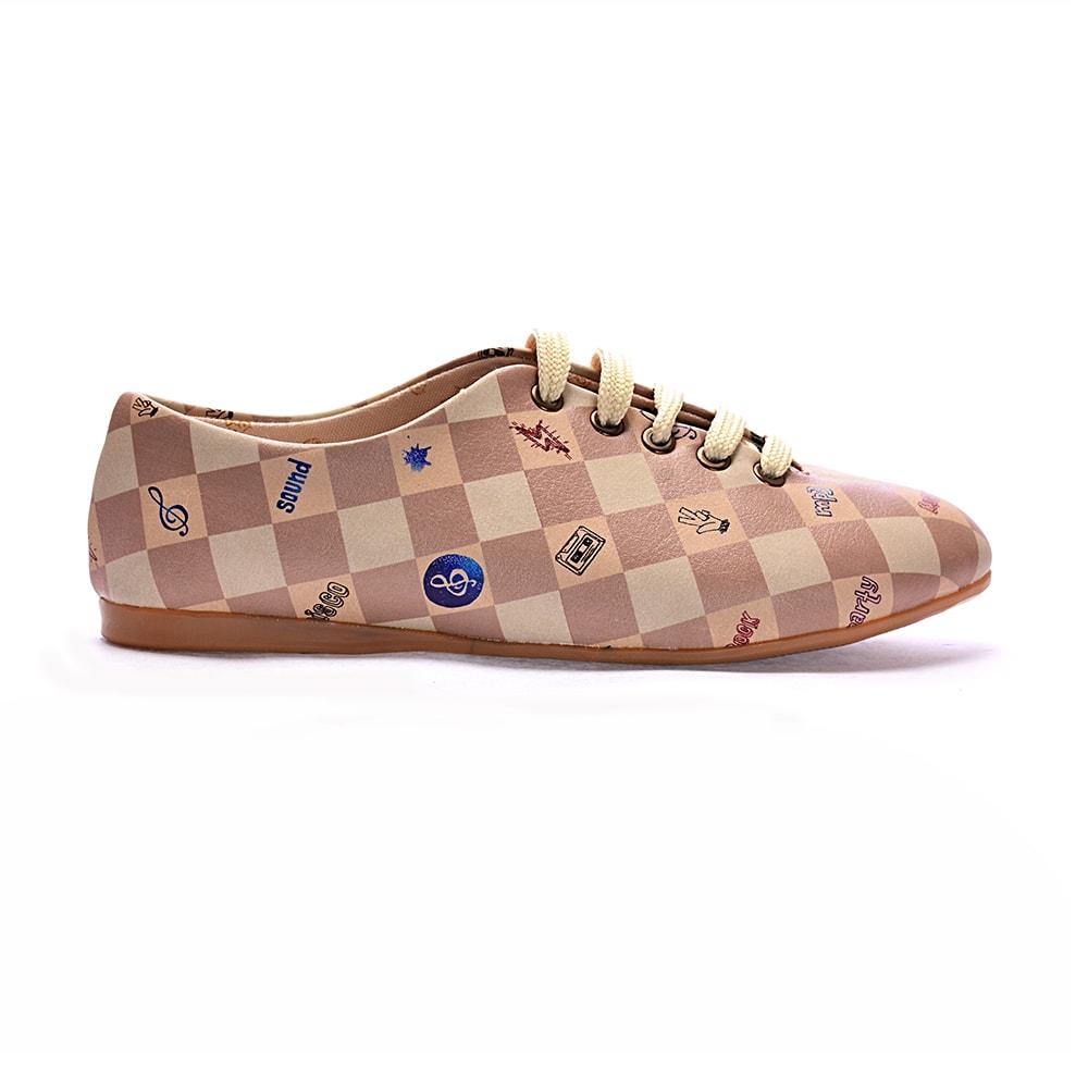 Retro Squares Ballerinas Shoes SLV014 (506273169440)