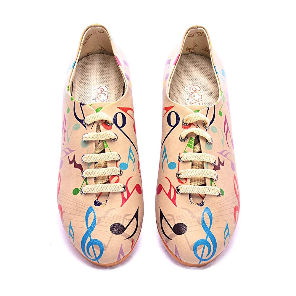 Music Notes Ballerinas Shoes SLV006 (506272808992)