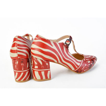 Tropical Red Heel Shoes STK301 (1421225590880)