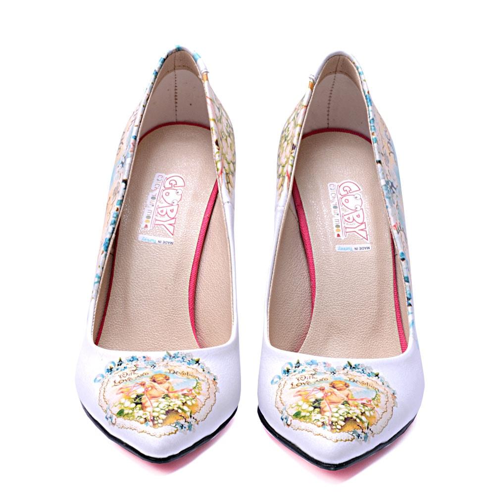 Flowers Heel Shoes STL4406 (506277560352)