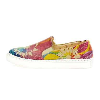 Colored Leaves Sneaker Shoes VN4003 (1405817913440)