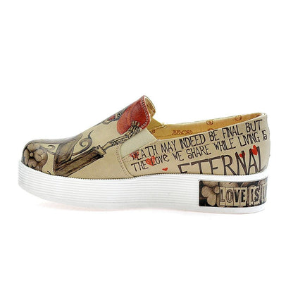 Death is Not End of Love Sneaker Shoes VN4222 (506280476704)