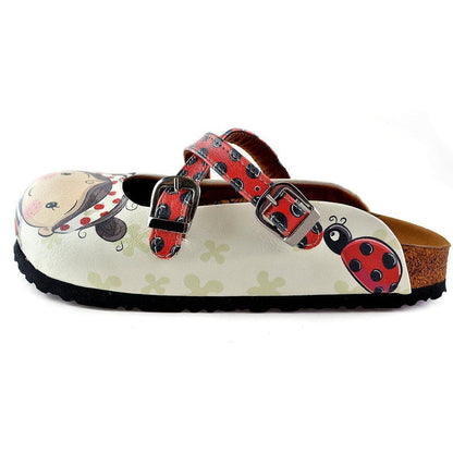 Red & White Girl clogs, mevsim WCAL120 (737673576544)
