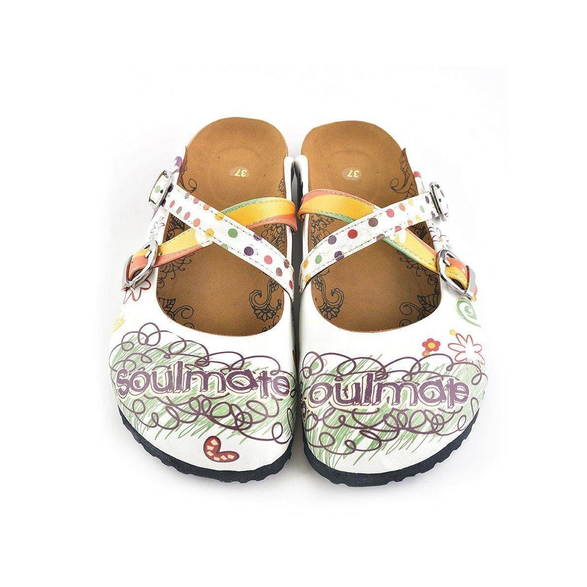 White Soulmate Clogs WCAL136 (737672527968)