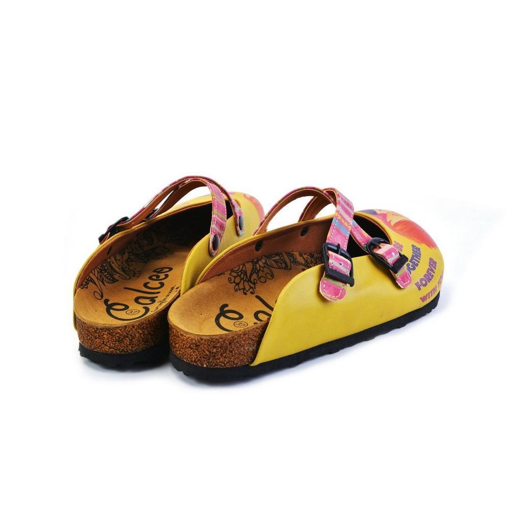 Orange & Pink Kiss Crisscross Mule WCAL170 (774937313376)