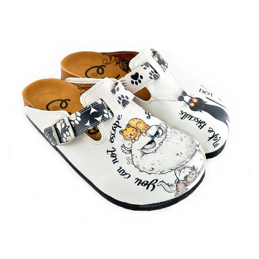 White Paw Print clogs, mevsim WCAL342 (737670365280)