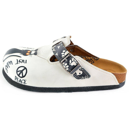White Paw Print clogs, mevsim WCAL342 (737670365280)