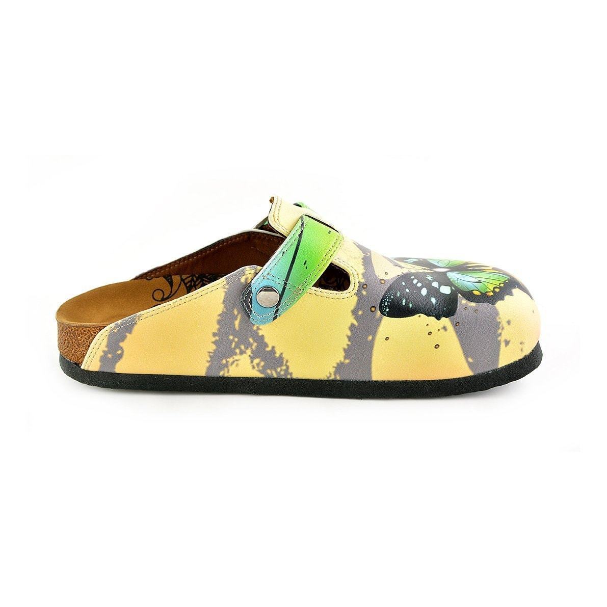 Green Butterfly Clogs WCAL344 (737670299744)