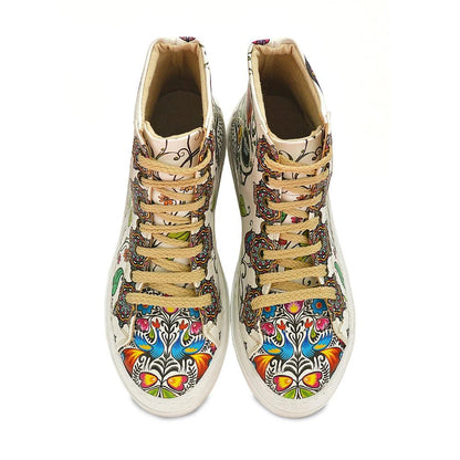 Skull and Mandala Sneaker Boots WCV2032 (1405820928096)