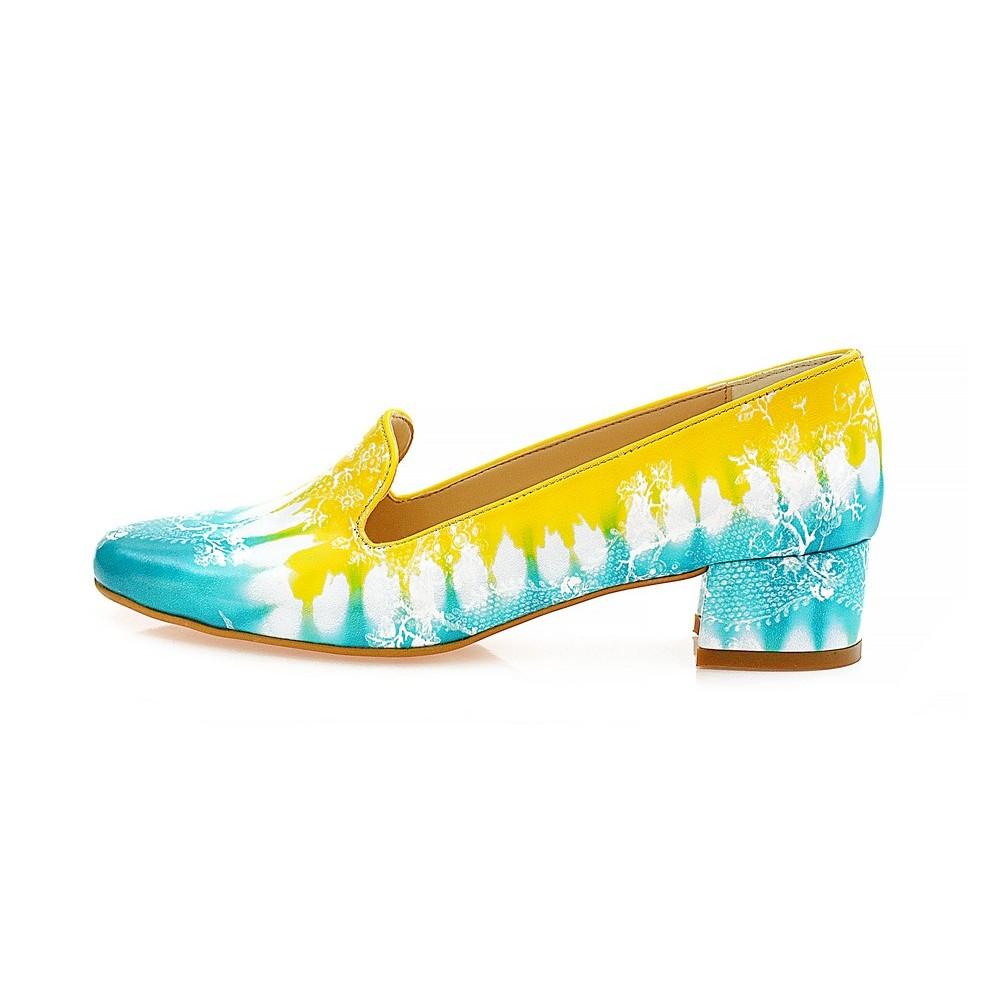 Painting Art Career Heel Shoes WDB103 (1421157662816)