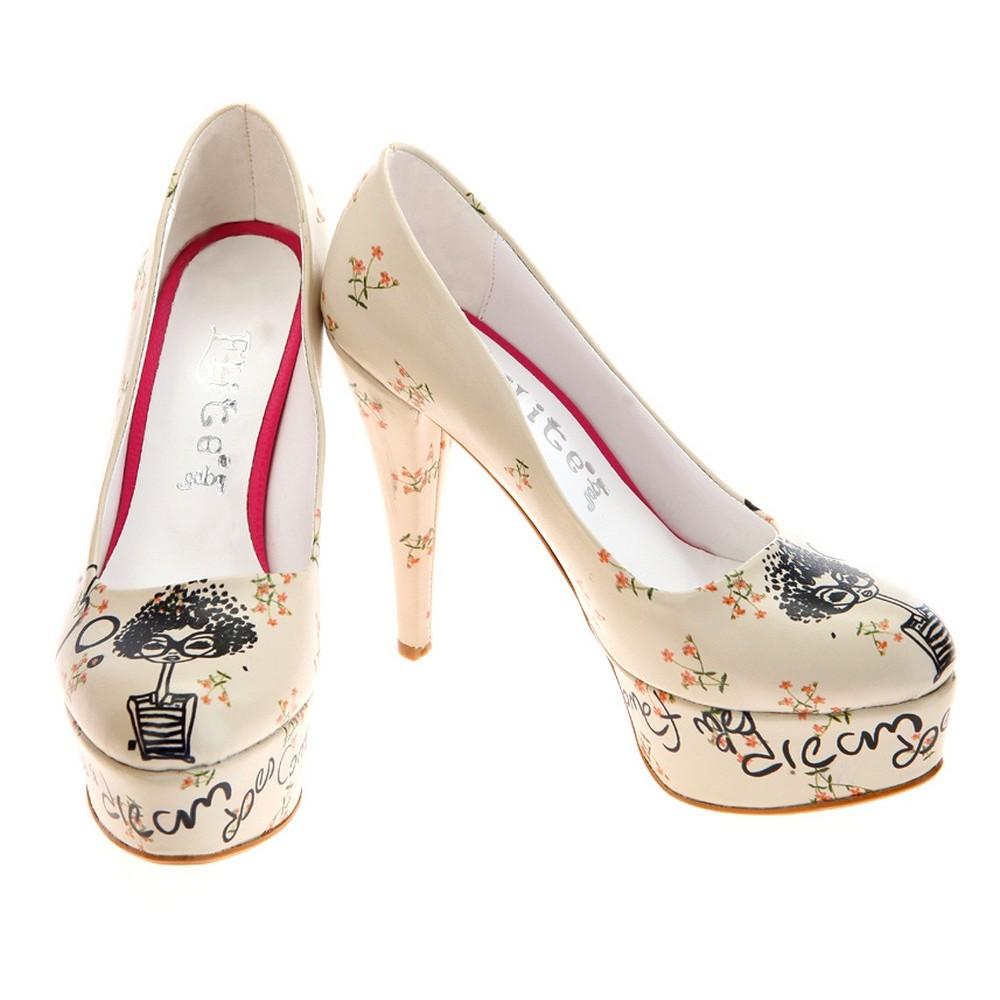 Curly Girl Heel Shoes PLT2017 (1421221560416)