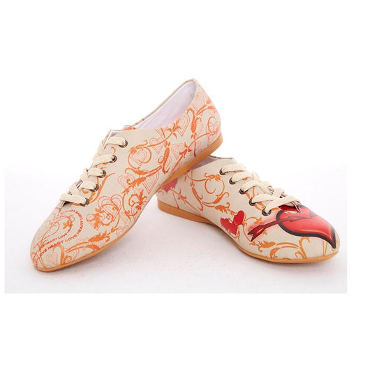 Red Heart Ballerinas Shoes SLV059 (506274742304)